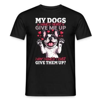 Bouledogue français Frenchie Propriétaire de chien - T-shirt homme - noir - Devant - AI Model Male 178 light (178cm)