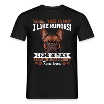 Bouledogue français Frenchie Propriétaire de chien - T-shirt homme - noir - Devant - AI Model Male 178 light (178cm)