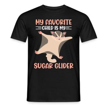 Sugar glider - Men's T-Shirt - black - Front - AI Model Male 178 light (178cm)