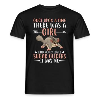 Sugar glider - Men's T-Shirt - black - Front - AI Model Male 178 light (178cm)