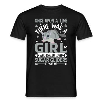 Sugar glider - Men's T-Shirt - black - Front - AI Model Male 178 light (178cm)
