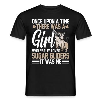 Sugar glider - Men's T-Shirt - black - Front - AI Model Male 178 light (178cm)