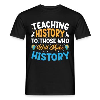 Appréciation du professeur d’histoire Cours d’histoire - T-shirt homme - noir - Devant - AI Model Male 178 light (178cm)