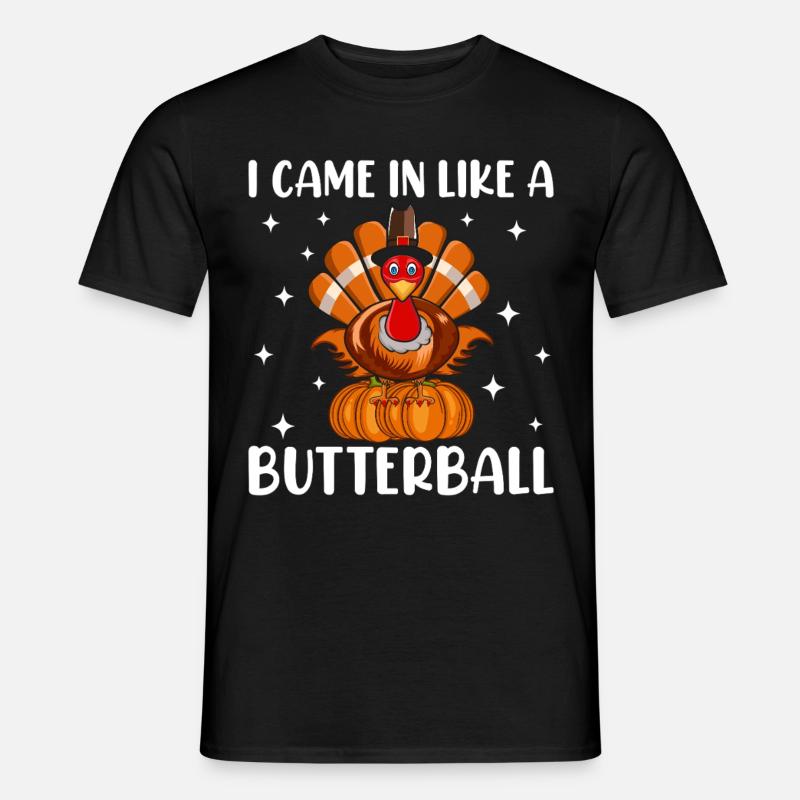 Trruthahn Thanksgiving Lustig Design - Männer T-Shirt - Schwarz