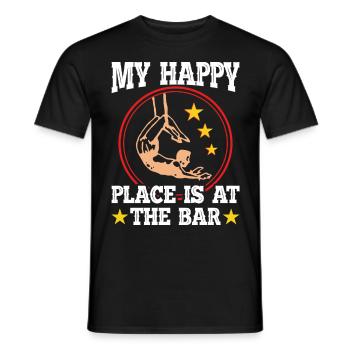 Circus Trapeze for Trapeze Artist Costume - Men's T-Shirt - black - Front - AI Model Male 178 light (178cm)