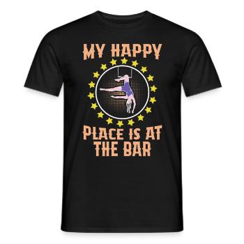 Circus Trapeze for Trapeze Artist Costume - Men's T-Shirt - black - Front - AI Model Male 178 light (178cm)