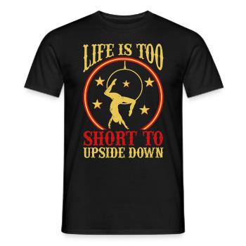 Circus Trapeze for Trapeze Artist Costume - Men's T-Shirt - black - Front - AI Model Male 178 light (178cm)
