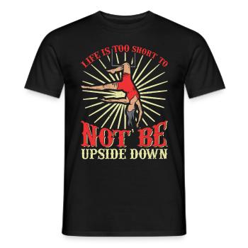 Circus Trapeze for Trapeze Artist Costume - Men's T-Shirt - black - Front - AI Model Male 178 light (178cm)