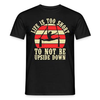 Circus Trapeze for Trapeze Artist Costume - Men's T-Shirt - black - Front - AI Model Male 178 light (178cm)