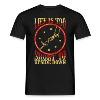 Circus Trapeze for Trapeze Artist Costume - Men's T-Shirt - black - Front - AI Model Male 178 light (178cm)