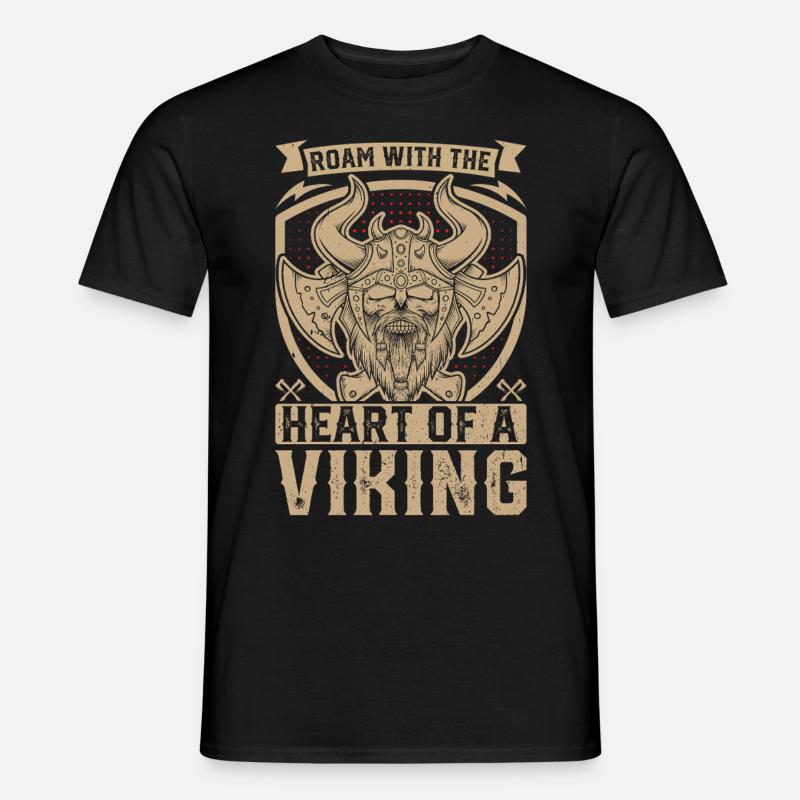 Wikinger Mythos Odin Ravens Huginn - Männer T-Shirt - Schwarz