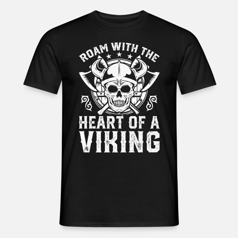 Wikinger Mythos Odin Ravens Huginn - Männer T-Shirt - Schwarz