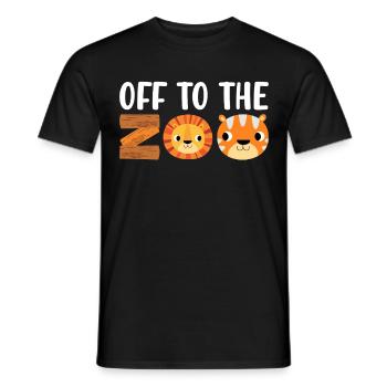 Zoo -Tiere Safari Party Zoo Safari Zoo -Tier - Männer T-Shirt - Schwarz - Vorne - AI Model Male 178 light (178cm)