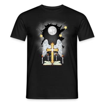Kirche Kreuz Kreuze Kruzifix - Männer T-Shirt - Schwarz - Vorne - AI Model Male 178 light (178cm)