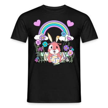 Easter - Men's T-Shirt - black - Front - AI Model Male 178 light (178cm)