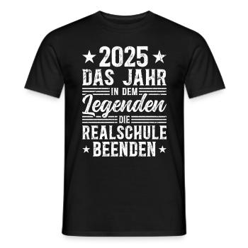 Secondary School Graduation 2025 Ending Legends - Men's T-Shirt - black - Front - AI Model Male 178 light (178cm)