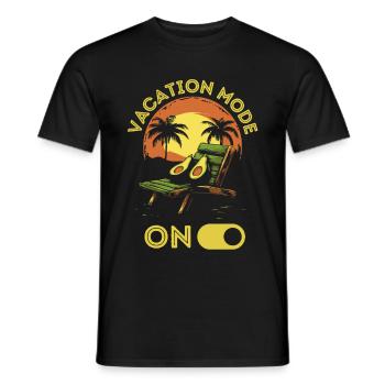Avocado am Strand mit lustigem Spruch - Männer T-Shirt - Schwarz - Vorne - AI Model Male 178 light (178cm)