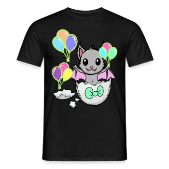 Bébé Enfant Naissance Chauve-souris Fantasy Oeuf Oeufs - T-shirt homme - noir - Devant - AI Model Male 178 light (178cm)