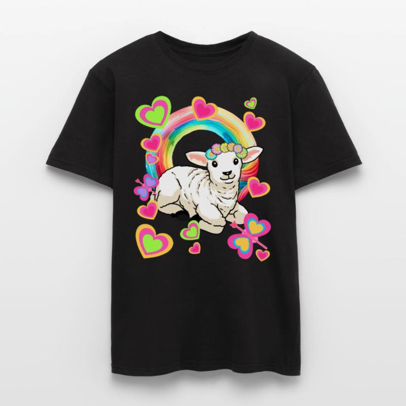 Rainbow Sheep Sheep Easter Easter Lamb Child Men’s T-shirt