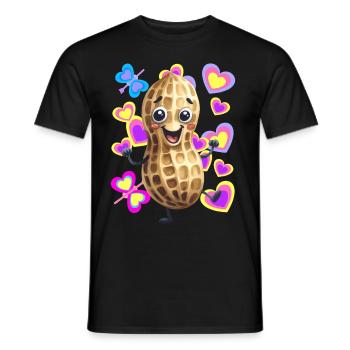 Peanut Printemps Danse Dancing Peanuts Kids - T-shirt homme - noir - Devant - AI Model Male 178 light (178cm)