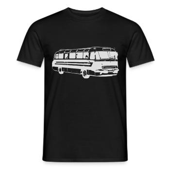 Ikarus 55 Bus Omnibus - Männer T-Shirt - Schwarz - Vorne - AI Model Male 178 light (178cm)