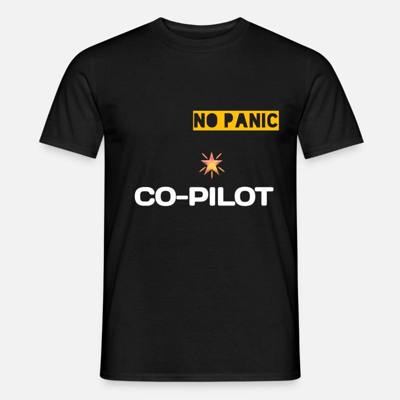 Co-Pilot - Männer T-Shirt - Schwarz