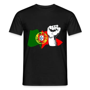 Faust Portugais Portugal - T-shirt homme - noir - Devant - AI Model Male 178 light (178cm)