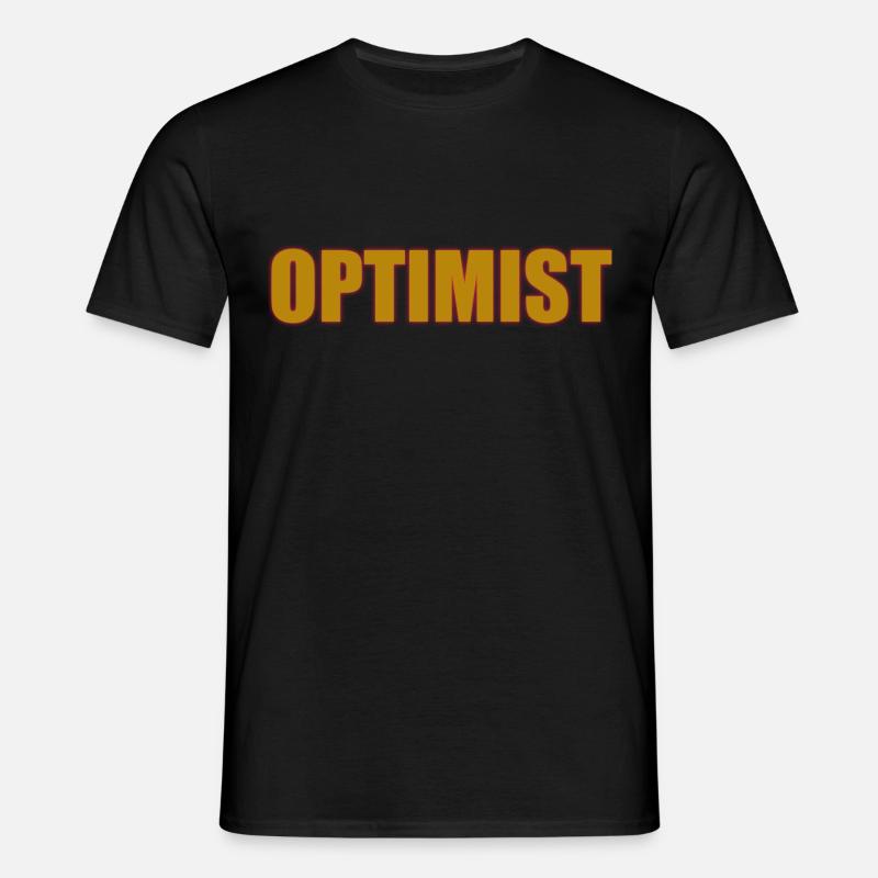 OPTIMIST - Männer T-Shirt - Schwarz