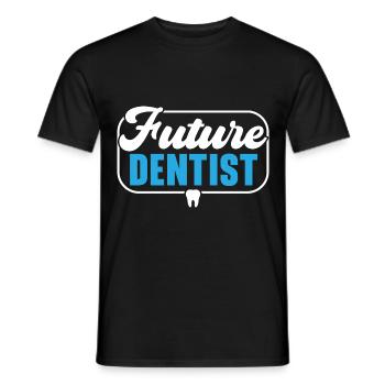 Future Dentist Dental Surgeon Dentist - Men's T-Shirt - black - Front - AI Model Male 178 light (178cm)