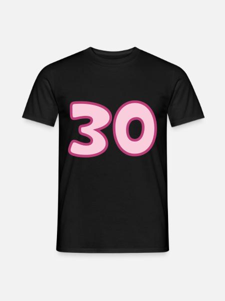 30e anniversaire 30 ans - T-shirt homme - noir
