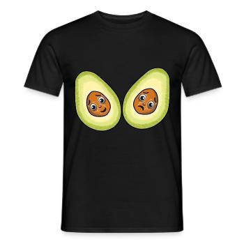 Avocados Früchte Frucht Vegetarisch - Männer T-Shirt - Schwarz - Vorne - AI Model Male 178 light (178cm)