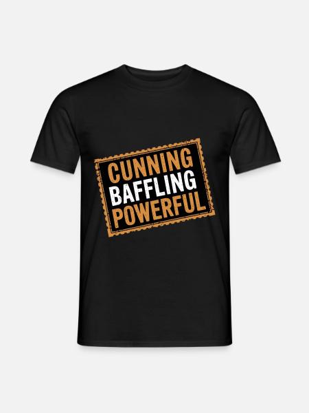 Cunning Baffling Powerful 13 - Männer T-Shirt - Schwarz