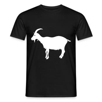 Chèvre chèvres chèvres chèvres drôles animaux de ferme - T-shirt homme - noir - Devant - AI Model Male 178 light (178cm)