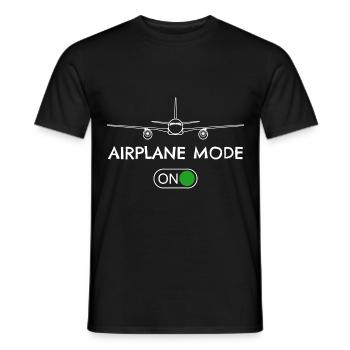 Pilote d’avion Voler Mode de vol An i Cadeau - T-shirt homme - noir - Devant - AI Model Male 178 light (178cm)