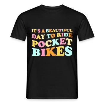 Motorcycle Track - Men's T-Shirt - black - Front - AI Model Male 178 light (178cm)