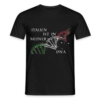 Italien, es ist in meiner DNA Geburtstag - Männer T-Shirt - Schwarz - Vorne - AI Model Male 178 light (178cm)