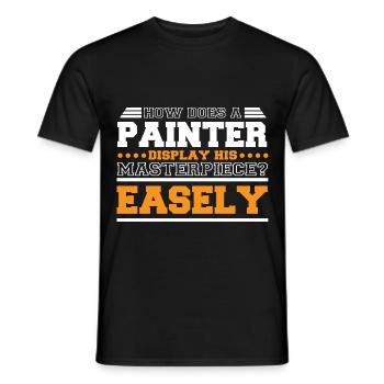Maler und Lackierer, der Beste und Nervigste Beruf - Männer T-Shirt - Schwarz - Vorne - AI Model Male 178 light (178cm)