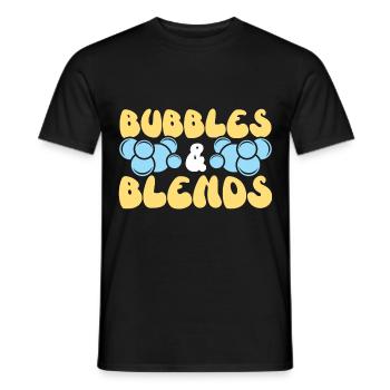 Bubbles & Blends Handmade Soap Soap Seif - Men's T-Shirt - black - Front - AI Model Male 178 light (178cm)