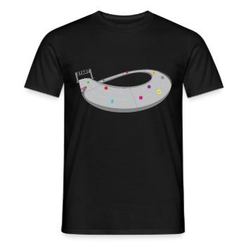 MARBLE RUN - Men's T-Shirt - black - Front - AI Model Male 178 light (178cm)