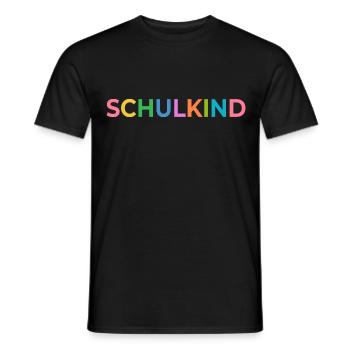 Erste Klasse - Schulkind - Name eintragen - Männer T-Shirt - Schwarz - Vorne - AI Model Male 178 light (178cm)