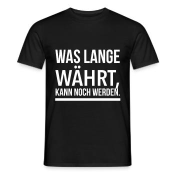 Sprichwort Weihnachten lustig - Währt - Männer T-Shirt - Schwarz - Vorne - AI Model Male 178 light (178cm)