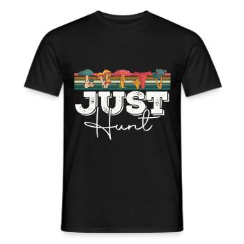 Mushroom pickers and mushroom friends - Men's T-Shirt - black - Front - AI Model Male 178 light (178cm)