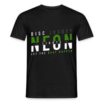 DJ Techno Sound - Men's T-Shirt - black - Front - AI Model Male 178 light (178cm)