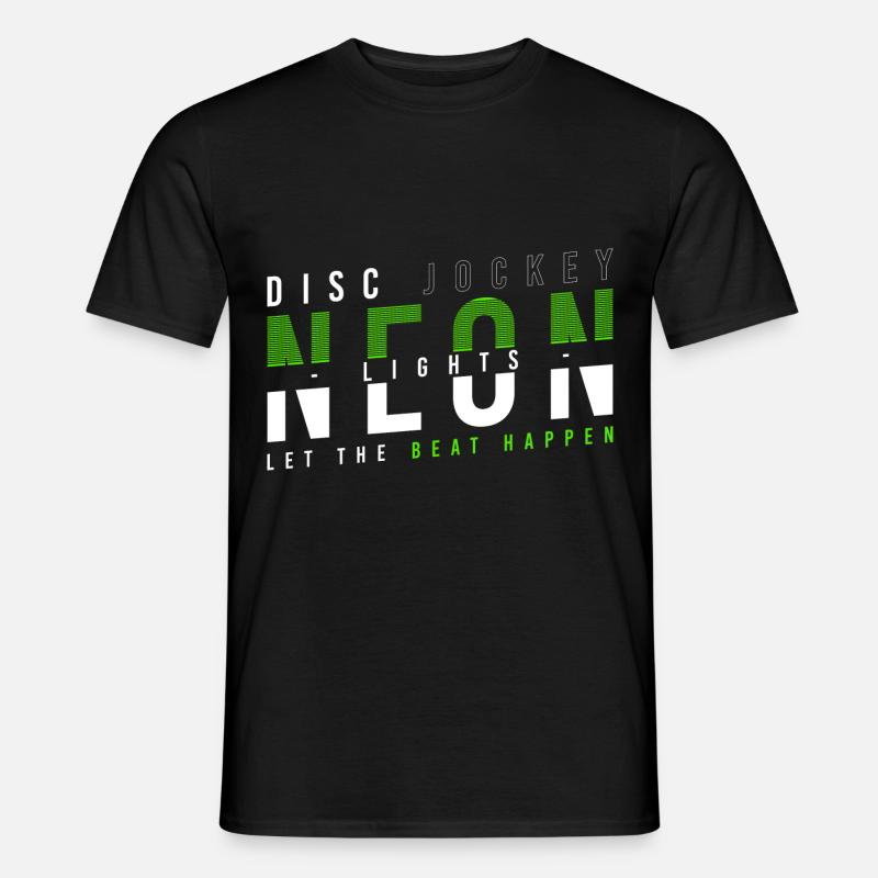 DJ Techno Sound - Männer T-Shirt - Schwarz