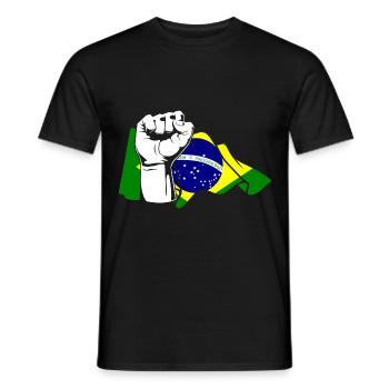 Faust Brasilianer Brasilien - Männer T-Shirt - Schwarz - Vorne - AI Model Male 178 light (178cm)