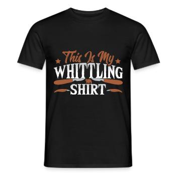 Holzschnitzerei, Schnitzausrüstung, Schnitzereien, - Männer T-Shirt - Schwarz - Vorne - AI Model Male 178 light (178cm)