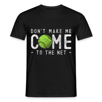 Joueurs de tennis Sports de compétition Frapper les courts de tennis - T-shirt homme - noir - Devant - AI Model Male 178 light (178cm)