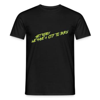Préparez-vous Cyber Punk Keanu Reeves - T-shirt homme - noir - Devant - AI Model Male 178 light (178cm)