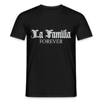 "Familia" the family, the only thing that counts - Men's T-Shirt - black - Front - AI Model Male 178 light (178cm)