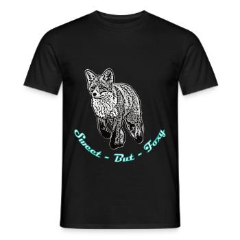 Sweet but Foxy - Männer T-Shirt - Schwarz - Vorne - AI Model Male 178 light (178cm)